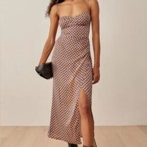 Reformation Marguerite Dress in Plaza